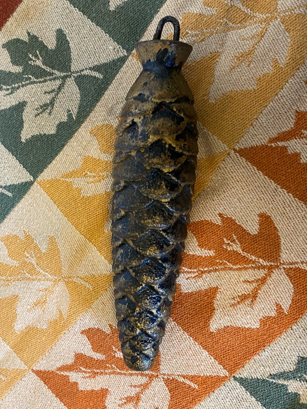 Vintage Cast Iron Pinecone Fall Decor